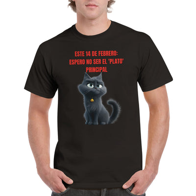 Camiseta Unisex Estampado de Gato 