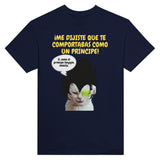 Camiseta Unisex Estampado de Gato "Príncipe Saiyajin Felino" Michilandia | La tienda online de los fans de gatos