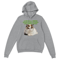 Sudadera con Capucha Unisex Estampado de Gato "Opiniones No Solicitadas" Michilandia | La tienda online de los fans de gatos