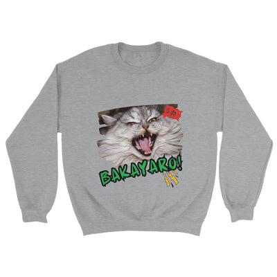 Sudadera unisex estampado de gato "Grito Cómico" Michilandia | La tienda online de los amantes de gatos