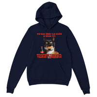 Sudadera con Capucha Unisex Estampado de Gato "Masticar y Tragar" Michilandia | La tienda online de los fans de gatos