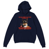 Sudadera con Capucha Unisex Estampado de Gato "Masticar y Tragar" Michilandia | La tienda online de los fans de gatos