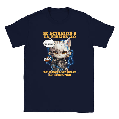 Camiseta júnior unisex estampado de gato "Cyborg Kitty" Michilandia | La tienda online de los amantes de gatos