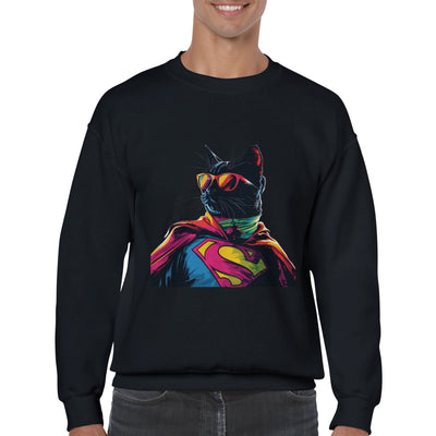 Sudadera de cuello redondo unisex clásica Michilandia | La tienda online de los fans de gatos