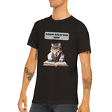 Camiseta unisex estampado de gato "Michi profesor" Gelato