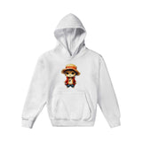 Sudadera con capucha júnior estampado de gato "Miau D. Luffy" Michilandia | La tienda online de los amantes de gatos