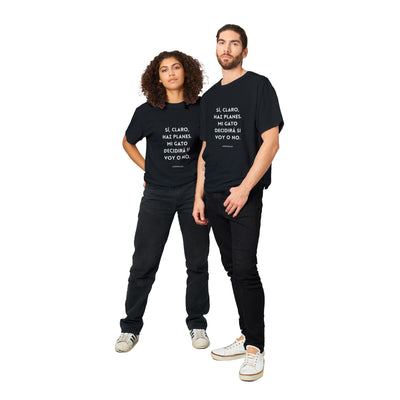 Camiseta Unisex Estampado de Gato "Dictador Doméstico" Michilandia | La tienda online de los fans de gatos