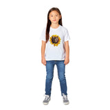 Camiseta Junior Unisex Estampado de Gato "Miau Solar" Michilandia