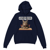 Sudadera con Capucha Unisex Estampado de Gato "Confesión Incomoda" Michilandia | La tienda online de los fans de gatos