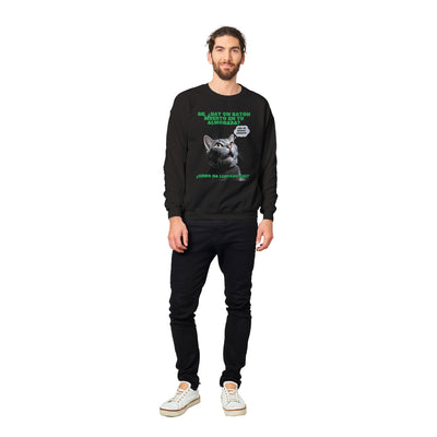 Sudadera unisex estampado de gato "Regalo Sorpresa" Michilandia | La tienda online de los amantes de gatos