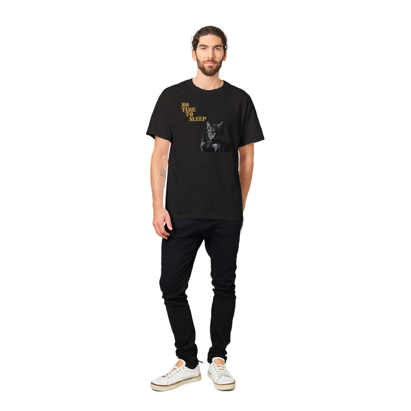 Camiseta Unisex Estampado de Gato "Bond, James Miau" Michilandia | La tienda online de los fans de gatos