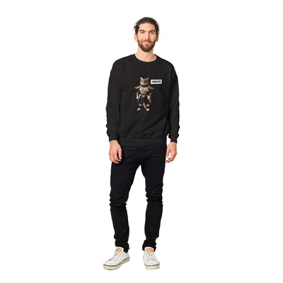 Sudadera Unisex Estampado de Gato "Vegeta Gatuno" Michilandia