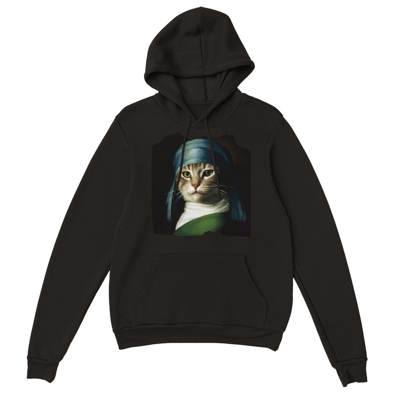 Sudadera con Capucha Unisex Estampado de Gato 