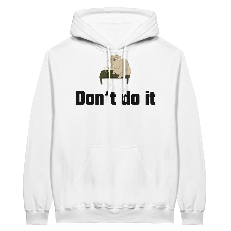 Sudadera con Capucha Unisex Estampado de Gato "Don't do it" Michilandia | La tienda online de los fans de gatos