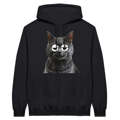 Sudadera con Capucha Unisex Estampado de Gato 