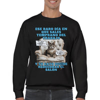 Sudadera Unisex Estampado de Gato 