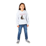 Sudadera con capucha júnior estampado de gato "Miau de Culpa" Michilandia | La tienda online de los fans de gatos