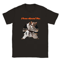 Camiseta unisex estampado de gato "Devon Marcial Rex"
