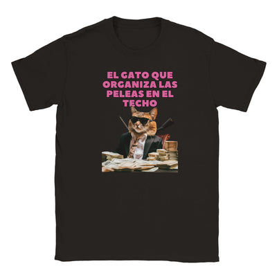 Camiseta Junior Unisex Estampado de Gato "Don Miau" Michilandia | La tienda online de los fans de gatos