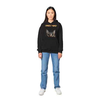 Sudadera con Capucha Unisex Estampado de Gato "Consulta Curiosa" Michilandia | La tienda online de los fans de gatos