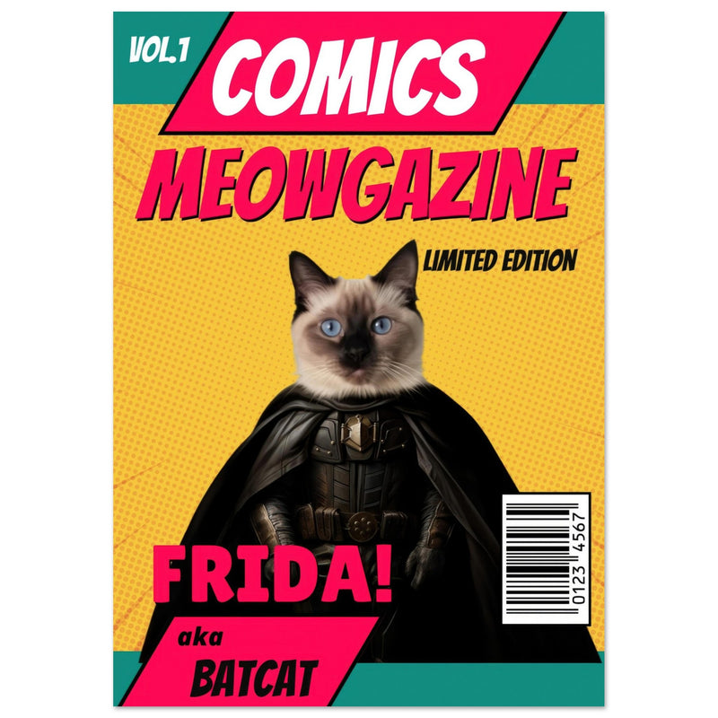 Póster Prémium de Portadas Personalizadas de Revistas de Comics Michilandia | La tienda online de los amantes de gatos