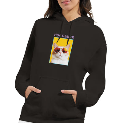 Sudadera con Capucha Unisex Estampado de Gato "Distribuidor de Abrazos" Michilandia