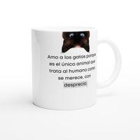 Taza Blanca con Impresión de Gato "Orgullo Felino" Michilandia | La tienda online de los fans de gatos