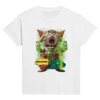 Camiseta Junior Unisex Estampado de Gato 