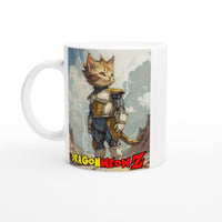 Taza Blanca con Impresión de Gato 