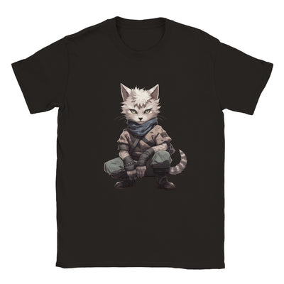 Camiseta unisex estampado de gato 