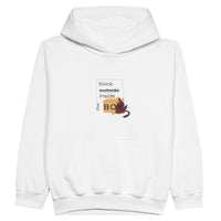 Sudadera con capucha júnior estampado de gato 