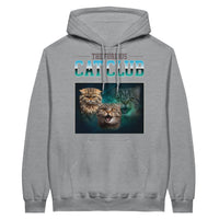 Sudadera con Capucha Unisex Estampado de Gato "El Club de los Gatos Furiosos" Michilandia