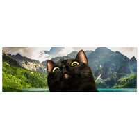Panel de aluminio impresión de gato "Aventura Inesperada" Michilandia | La tienda online de los fans de gatos