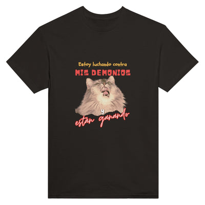 Camiseta Unisex Estampado de Gato 