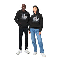 Sudadera con Capucha Unisex Estampado de Gato "Gourmet Indignado" Michilandia | La tienda online de los fans de gatos