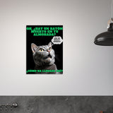 Panel de aluminio impresión de gato "Regalo Sorpresa"