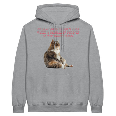 Sudadera con Capucha Unisex Estampado de Gato "Miau de Culpa" Michilandia | La tienda online de los fans de gatos