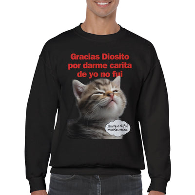 Sudadera Unisex Estampado de Gato 