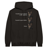 Sudadera con Capucha Unisex Estampado de Gato 