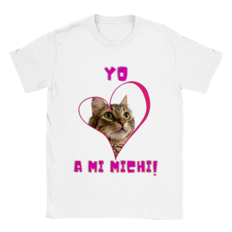 Imprime tu camiseta unisex "Yo amo a mi michi" Gelato