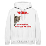 Sudadera con Capucha Unisex Estampado de Gato "Emergencia Felina" Michilandia | La tienda online de los fans de gatos