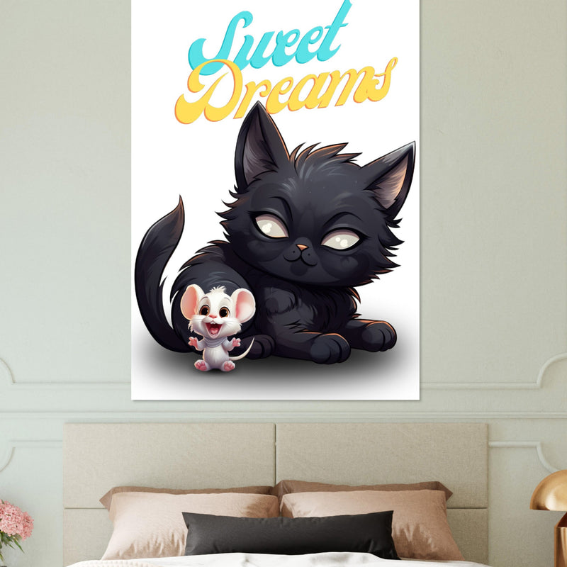 Póster de gato "Sweet Dreams" Gelato