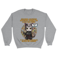 Sudadera unisex estampado de gato "El Samurai del Atún" Michilandia | La tienda online de los amantes de gatos