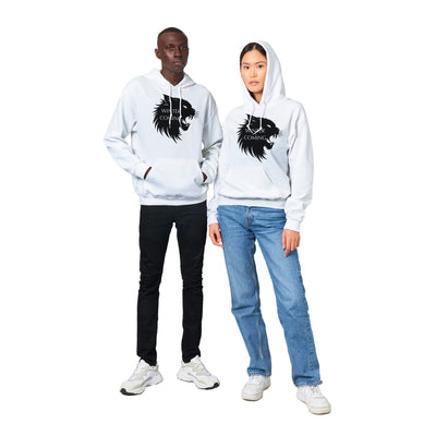 Sudadera con Capucha Unisex Estampado de Gato "Nieve y Garra" Michilandia | La tienda online de los fans de gatos