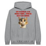 Sudadera con Capucha Unisex Estampado de Gato "Cita Gatuna" Michilandia | La tienda online de los fans de gatos