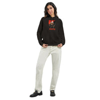 Sudadera con Capucha Unisex Estampado de Gato "Miaunarchy Biker" Michilandia