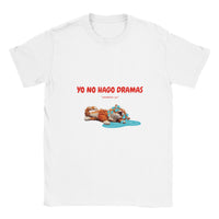 Camiseta Junior Unisex Estampado de Gato "Drama Queen" Michilandia