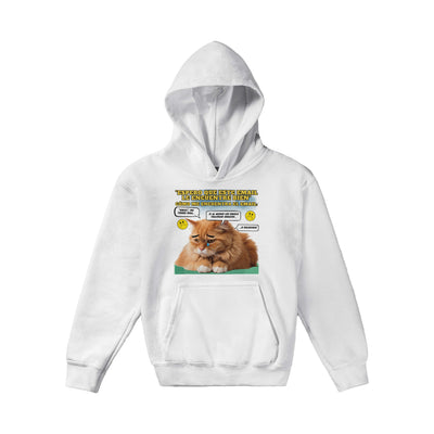 Sudadera con capucha júnior estampado de gato 