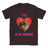 Imprime tu camiseta unisex "Yo amo a mi michi" v2
