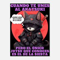 Panel de aluminio impresión de gato "Siesta No Jutsu" Michilandia | La tienda online de los amantes de gatos